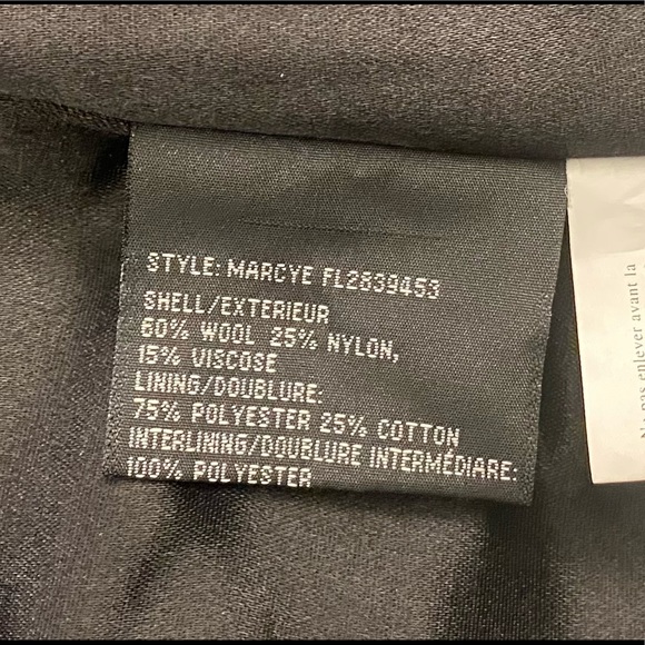 London Fog Pea Coat, 3/4 Length, Black, Size 16 - Picture 8 of 8